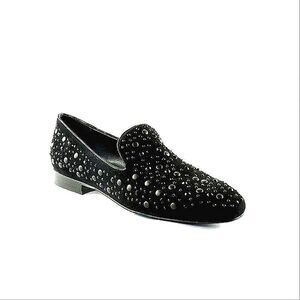 Donald J Pliner Womens Lynn Suede Square Toe Loafers